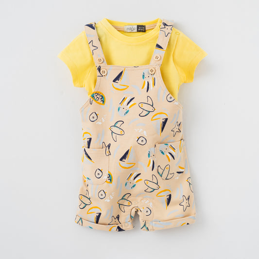 BOATS ROMPER WITH T-SHIRT