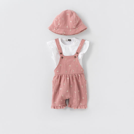 GIVA ROMPER WITH HAT AND T-SHIRT